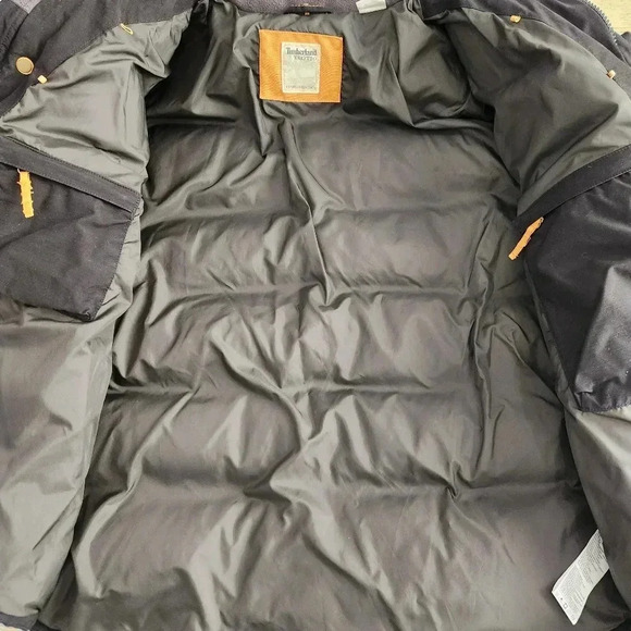 TIMBERLAND Y2K DUCK DOWN Puffer JACKET, Black, Men's XXL - Picture 4 of 13